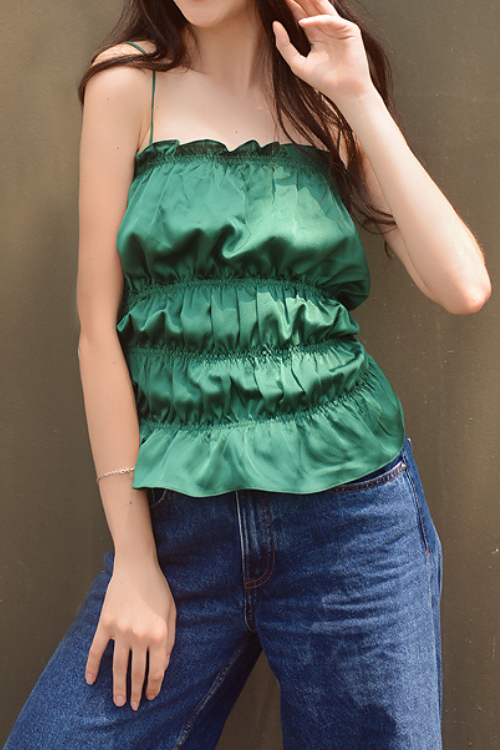 RINA Spaghetti Silk Top