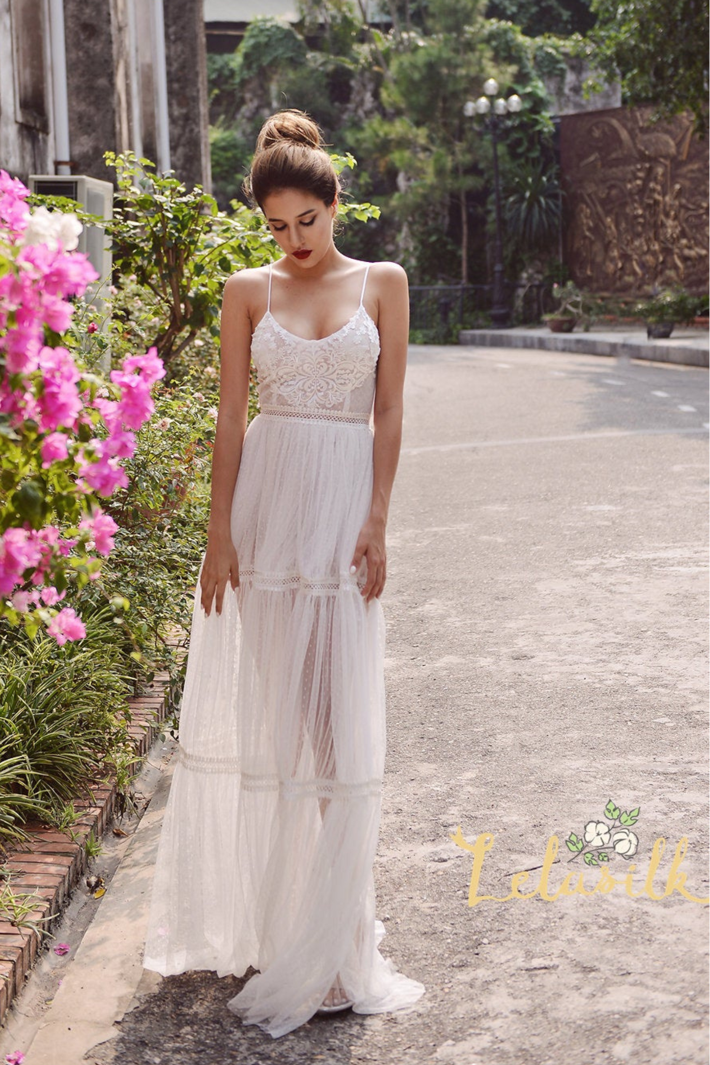 KIARA Embellished Low-Back Bridal Gown