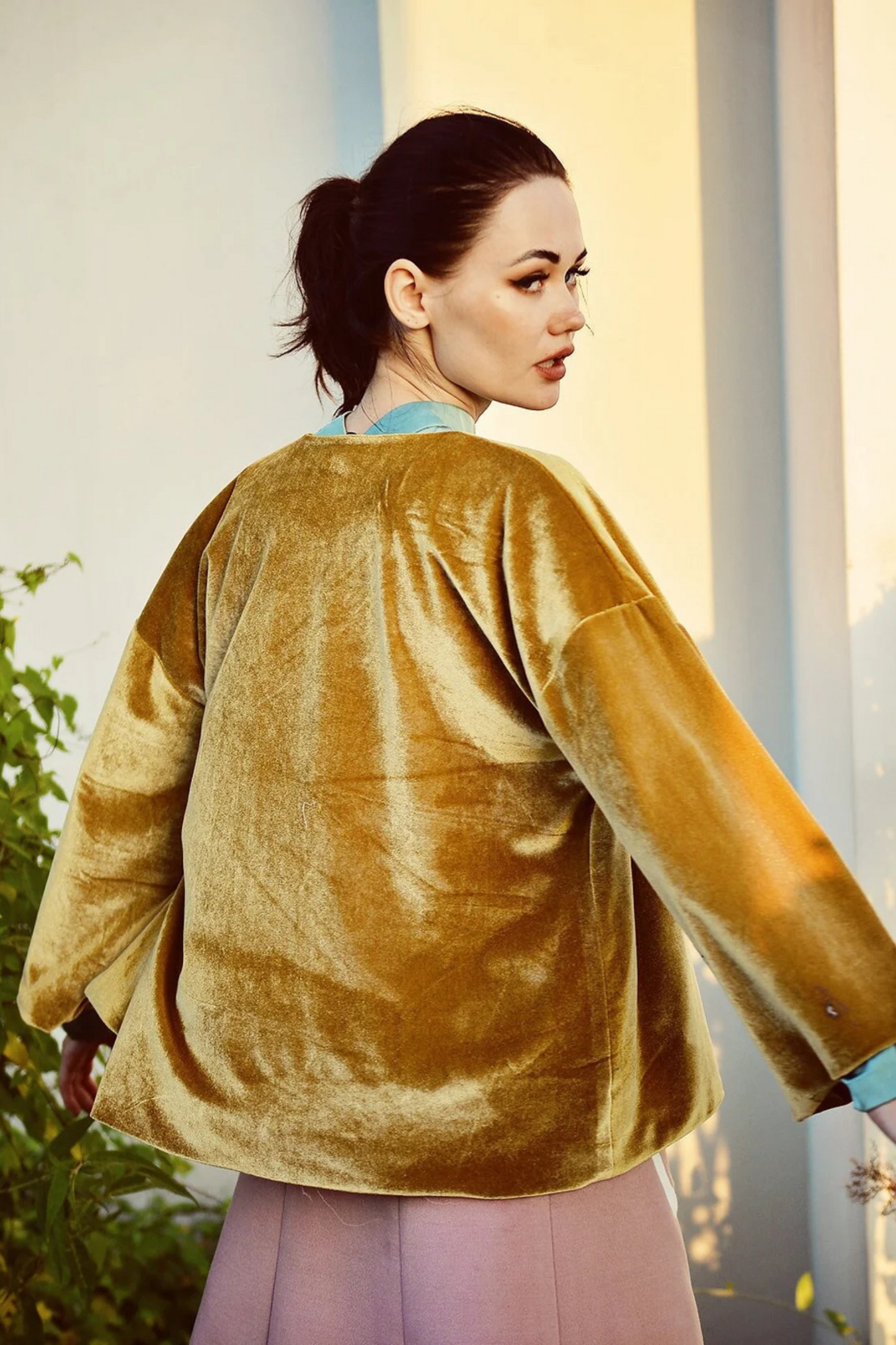 AMANDA Velvet Fall Cardigan