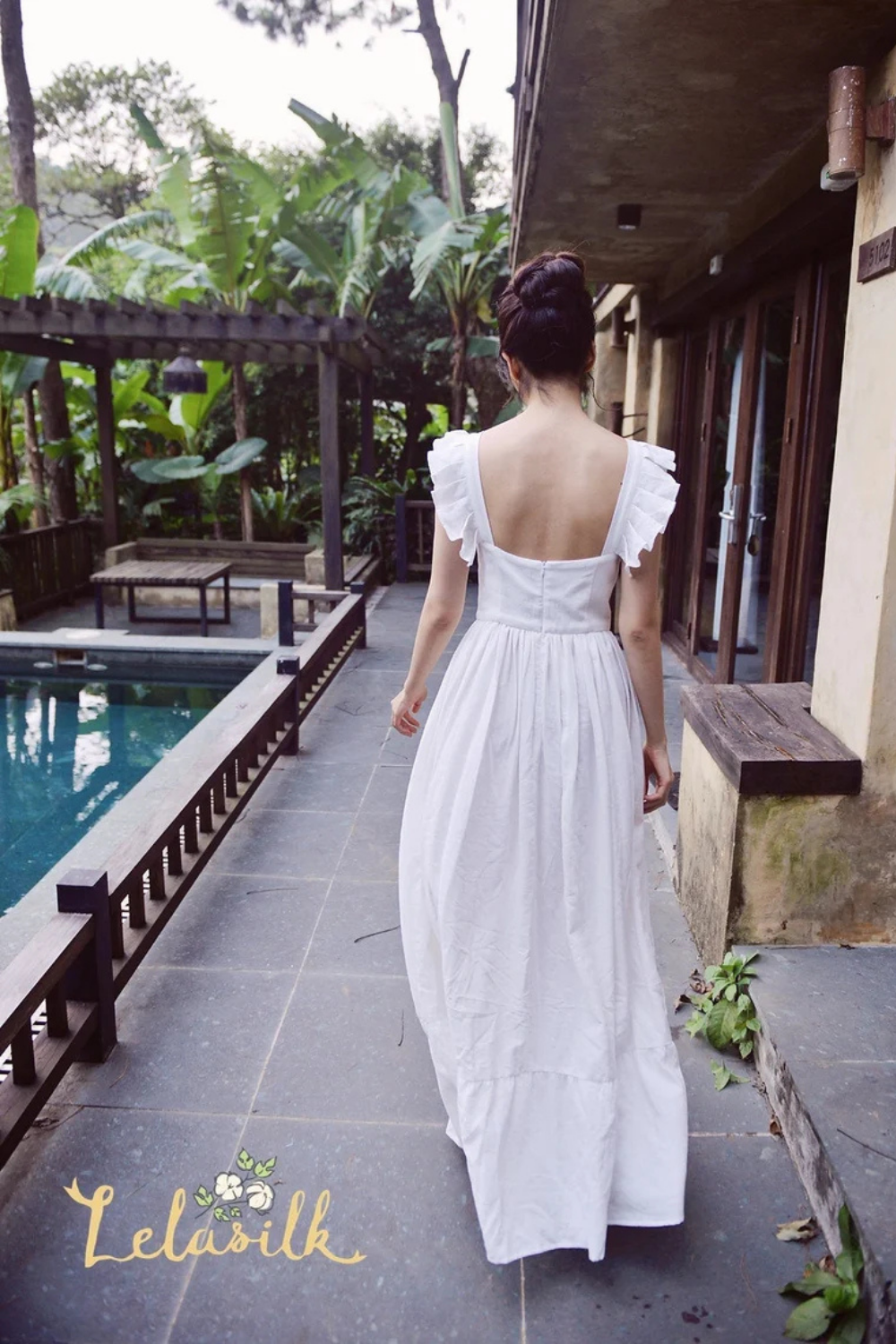 Long Linen Dress - Long Beach Dress - Women Organic Clothing