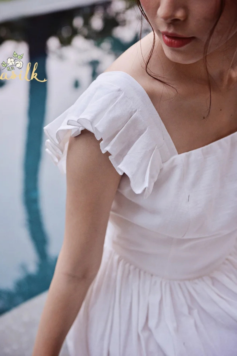 Long Linen Dress - Long Beach Dress - Women Organic Clothing