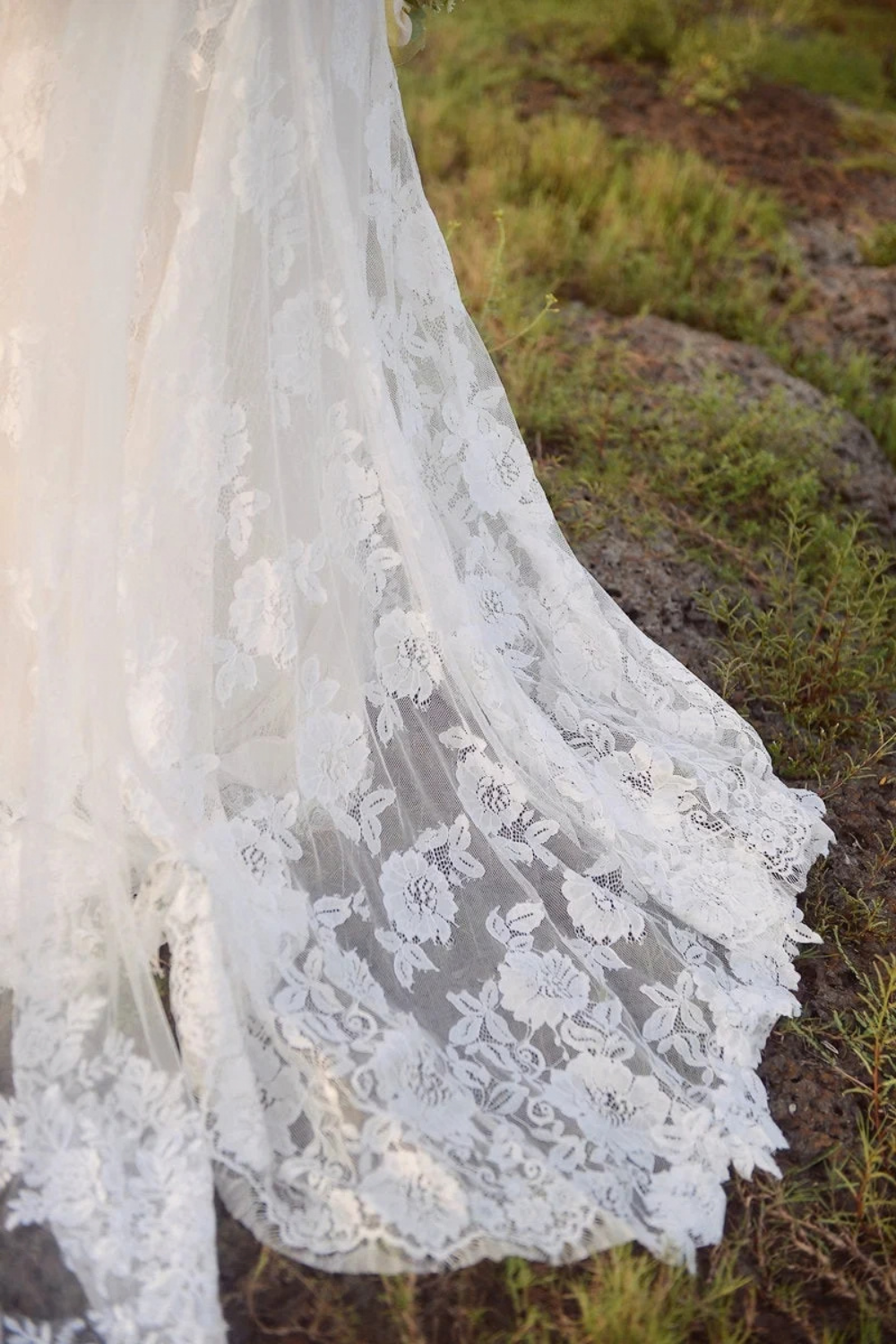 Trumpet Lace Wedding Gown - Lace Wedding Dress - Bridal Lace Gown - Tailor to your measurements