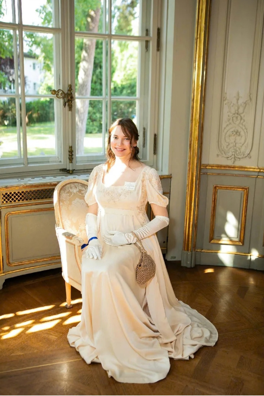MICARAH Regency Silk Wedding Gown