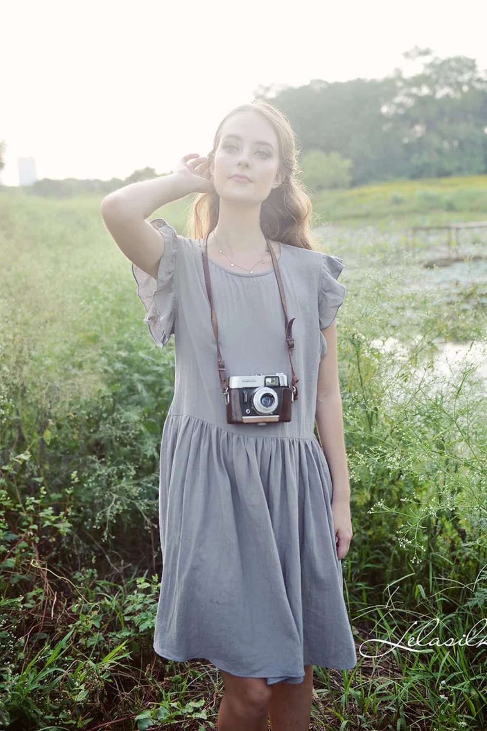 Short Linen Dress - Linen Cotton Dress - Summer Natural Dress