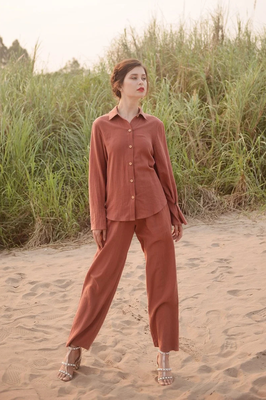 Organic Cotton Pajamas - Women Cotton Pajamas - Women Pajamas Set - Natural Clothing