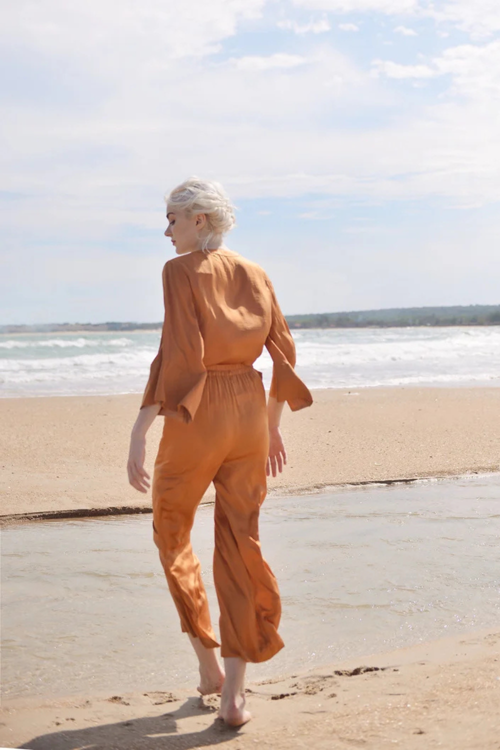 Silk Wrap Pajamas Set - Breastfeeding Friendly