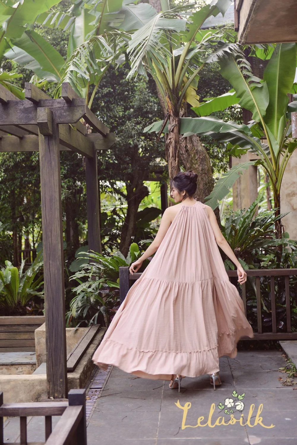 Long Cotton Dress - Organic Cotton Dress - Resort Beach Dress - Natural Fabric