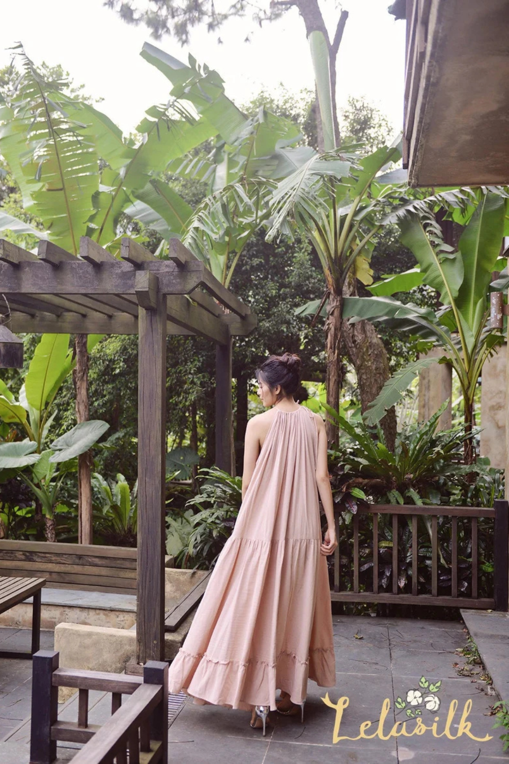 Long Cotton Dress - Organic Cotton Dress - Resort Beach Dress - Natural Fabric