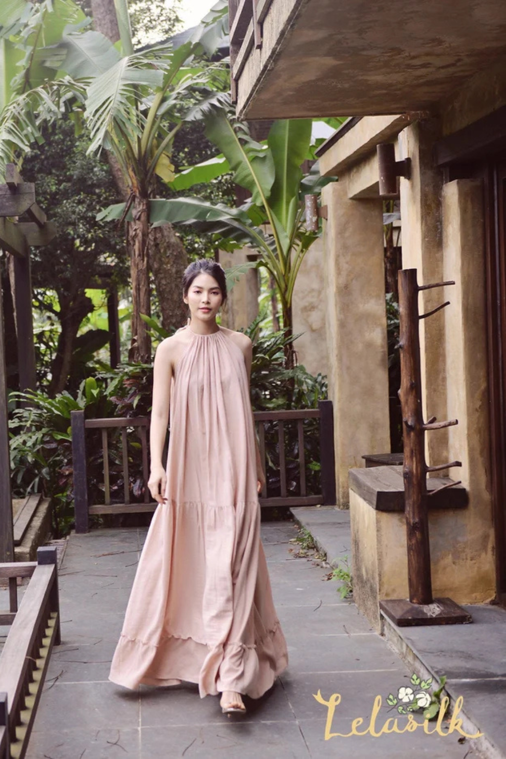 Long Cotton Dress - Organic Cotton Dress - Resort Beach Dress - Natural Fabric