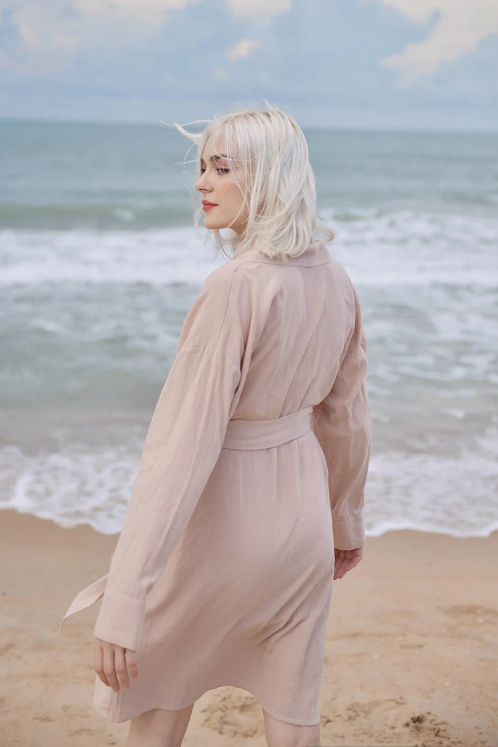Cotton Robe Women - Women Linen Robe - Organic Cotton Robe