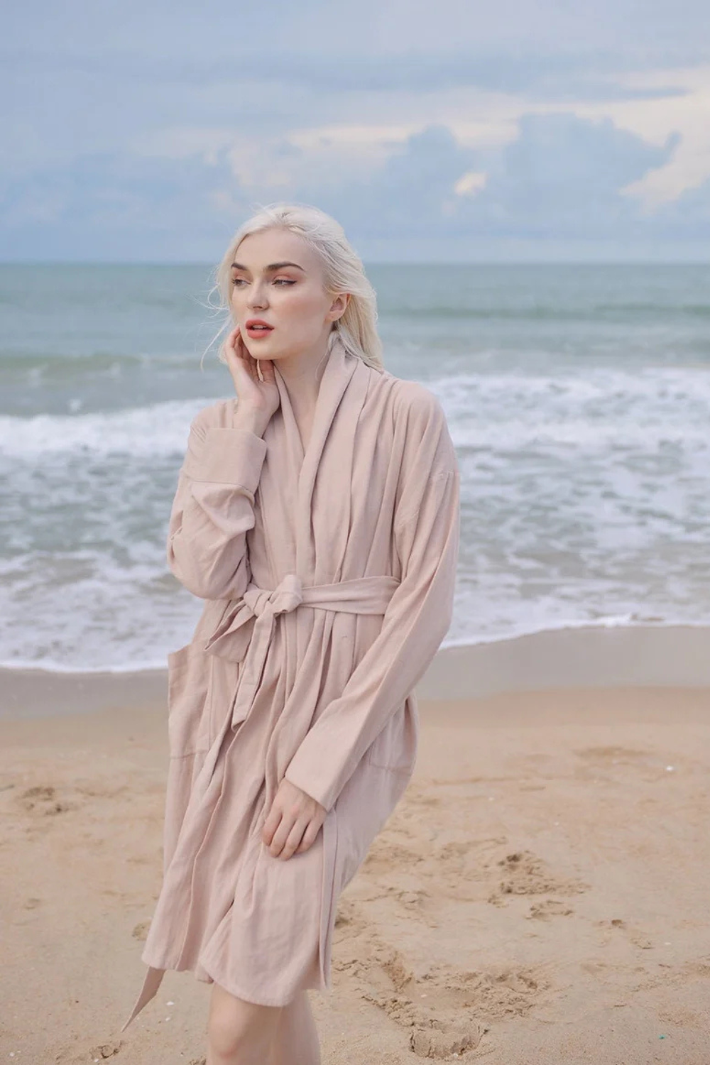 Cotton Robe Women - Women Linen Robe - Organic Cotton Robe