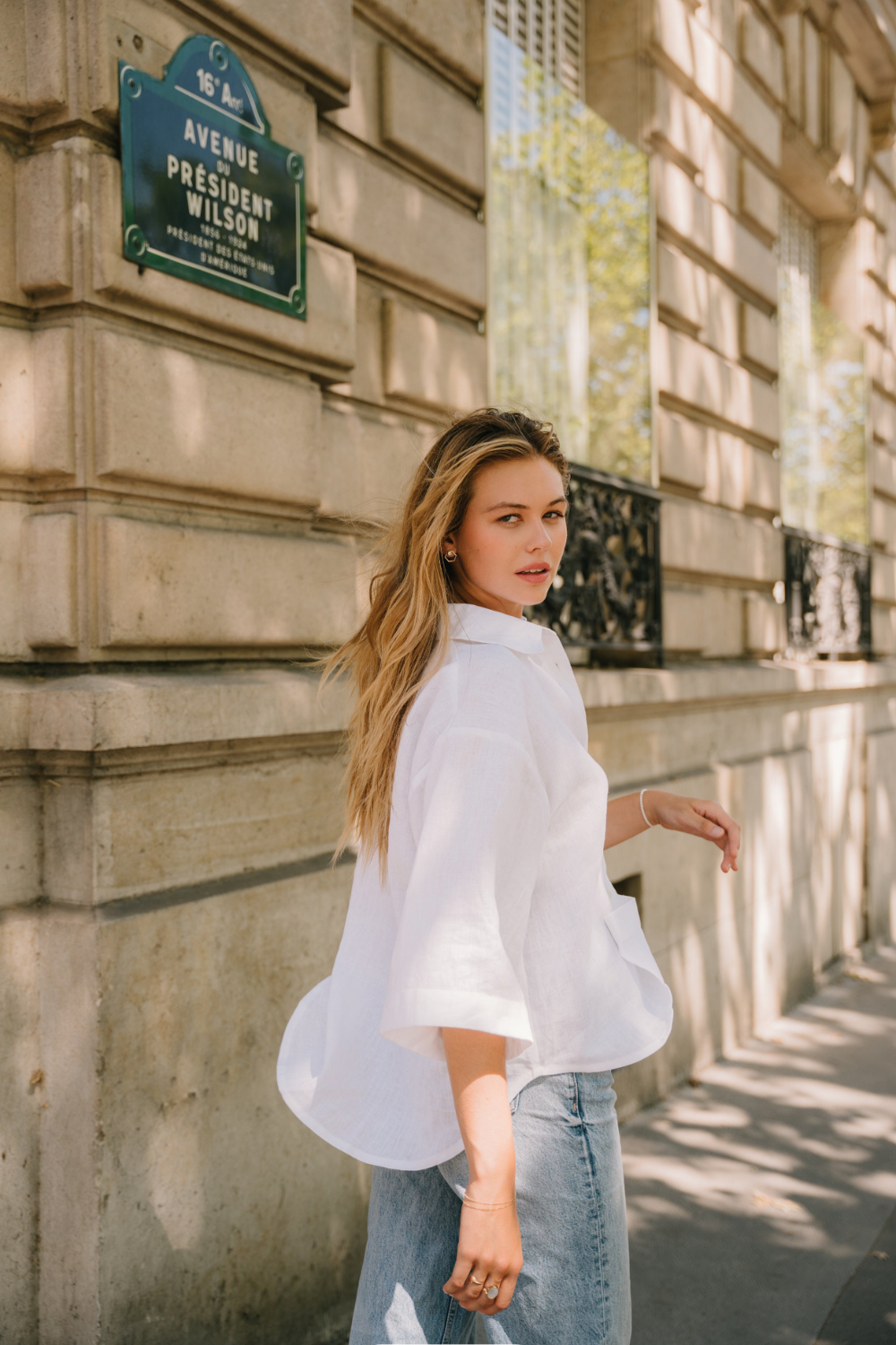 Oversized Pure Linen Shirt for Women