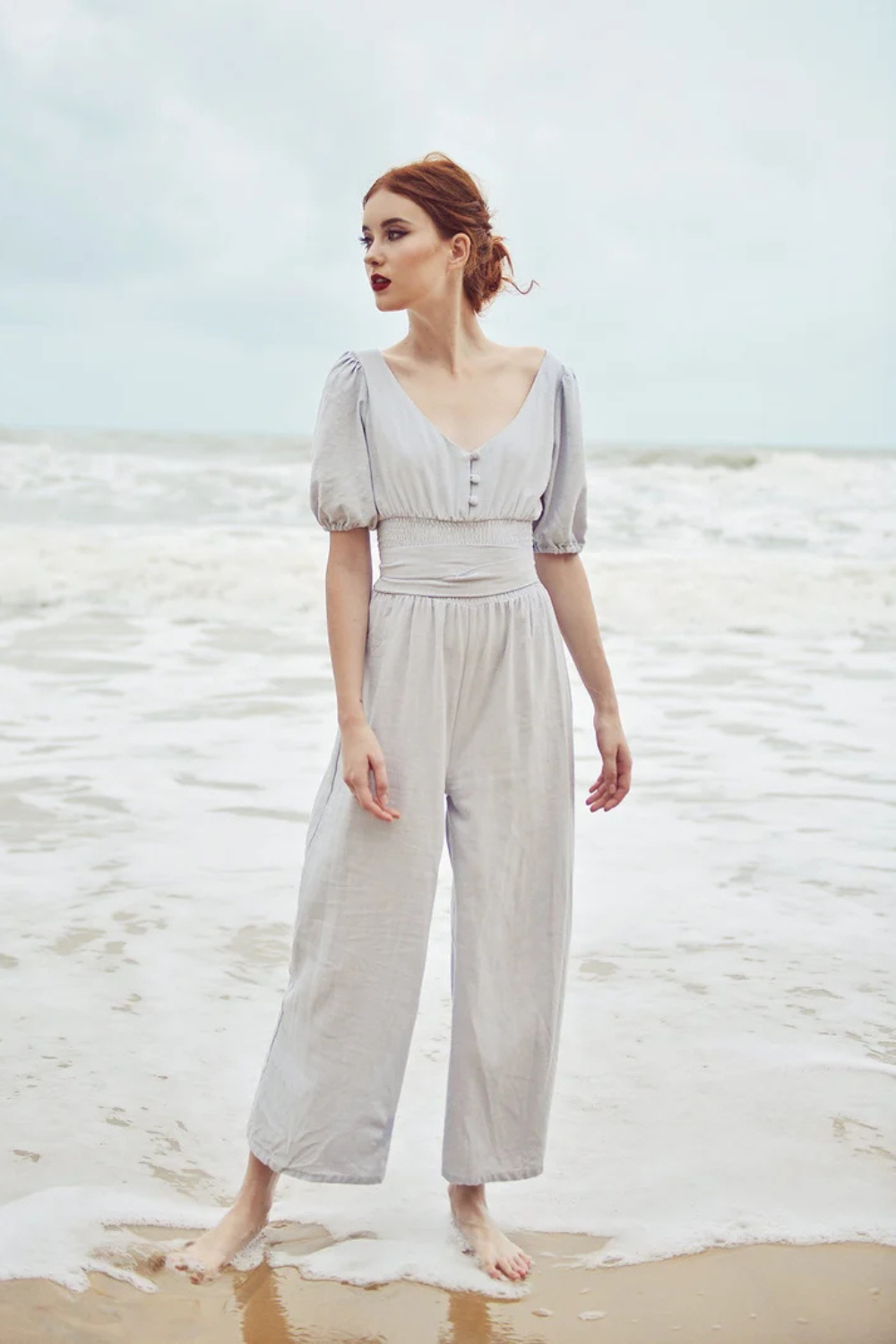 Linen Jumpsuit Overalls - Women Summer Jumper - Cotton Jumpsuit for Women
