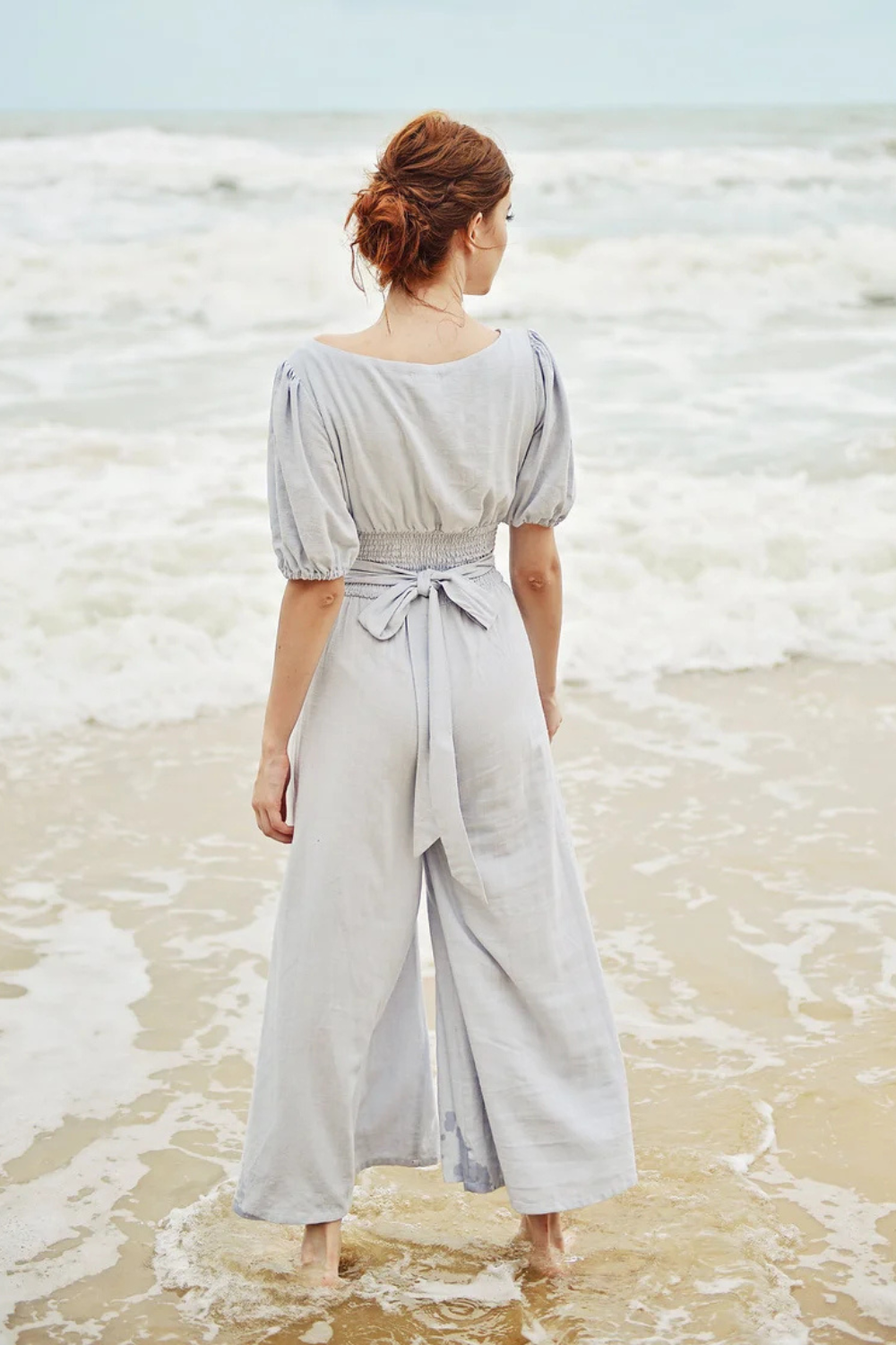 Linen Jumpsuit Overalls - Women Summer Jumper - Cotton Jumpsuit for Women