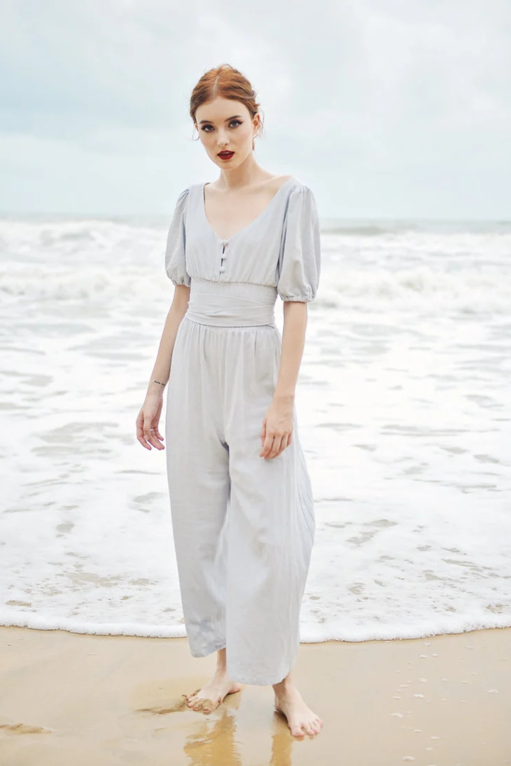 Linen Jumpsuit Overalls - Women Summer Jumper - Cotton Jumpsuit for Women