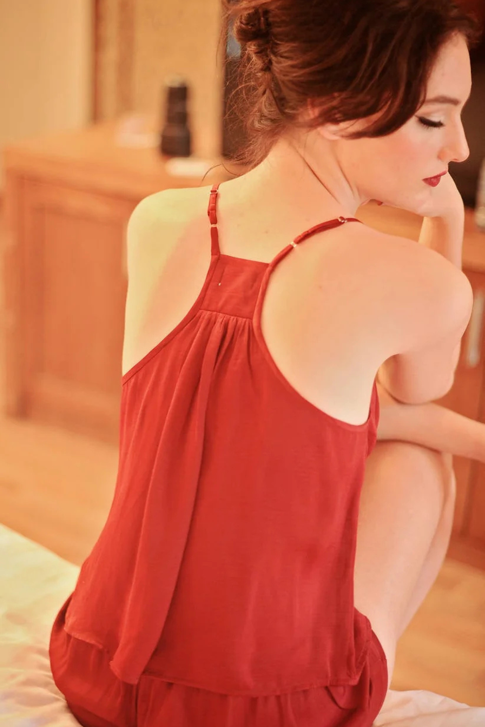 Silk Pajama Set with Shorts