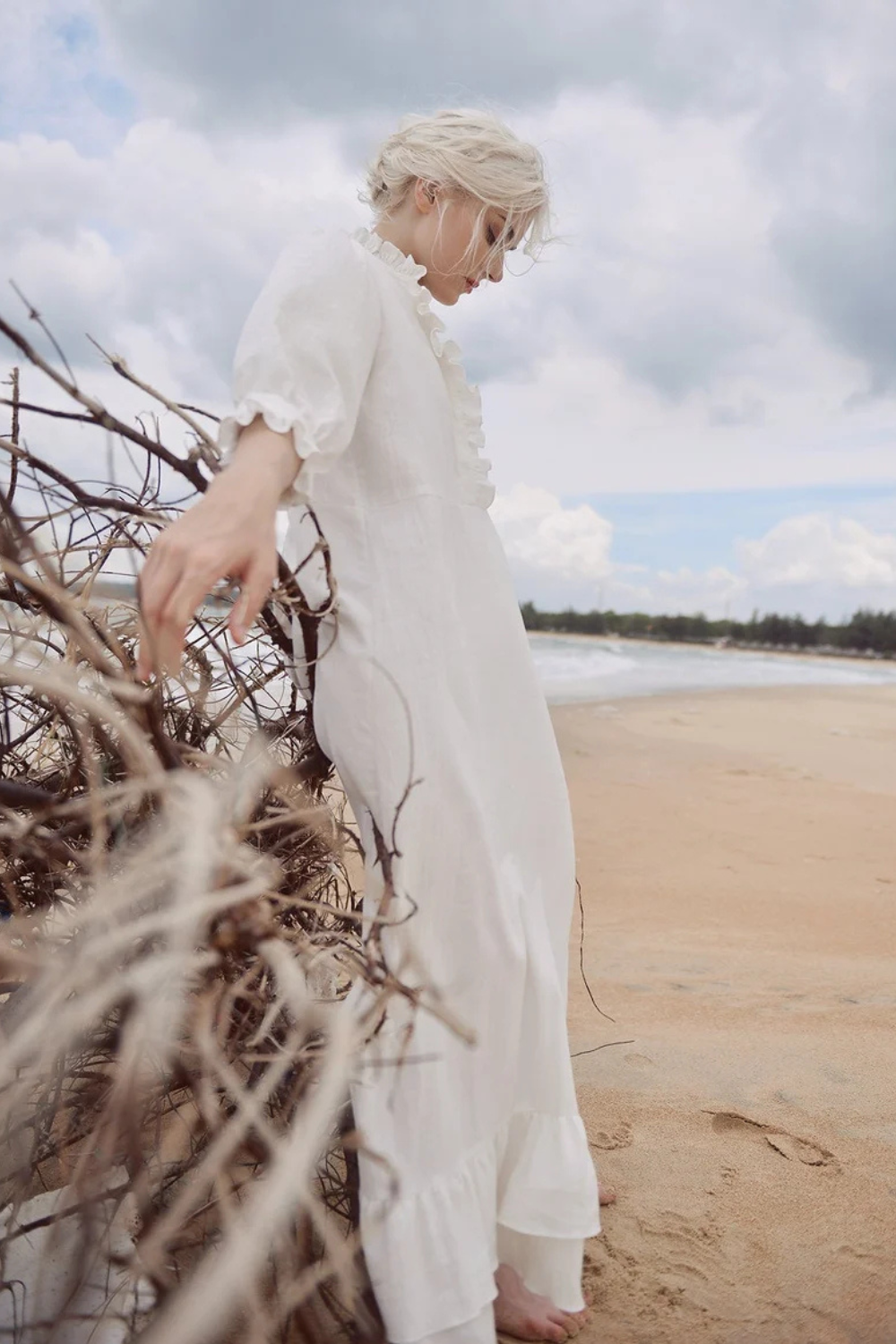 Cotton Tunic Dress - Cotton Kaftan Dress - Organic Cotton Clothing