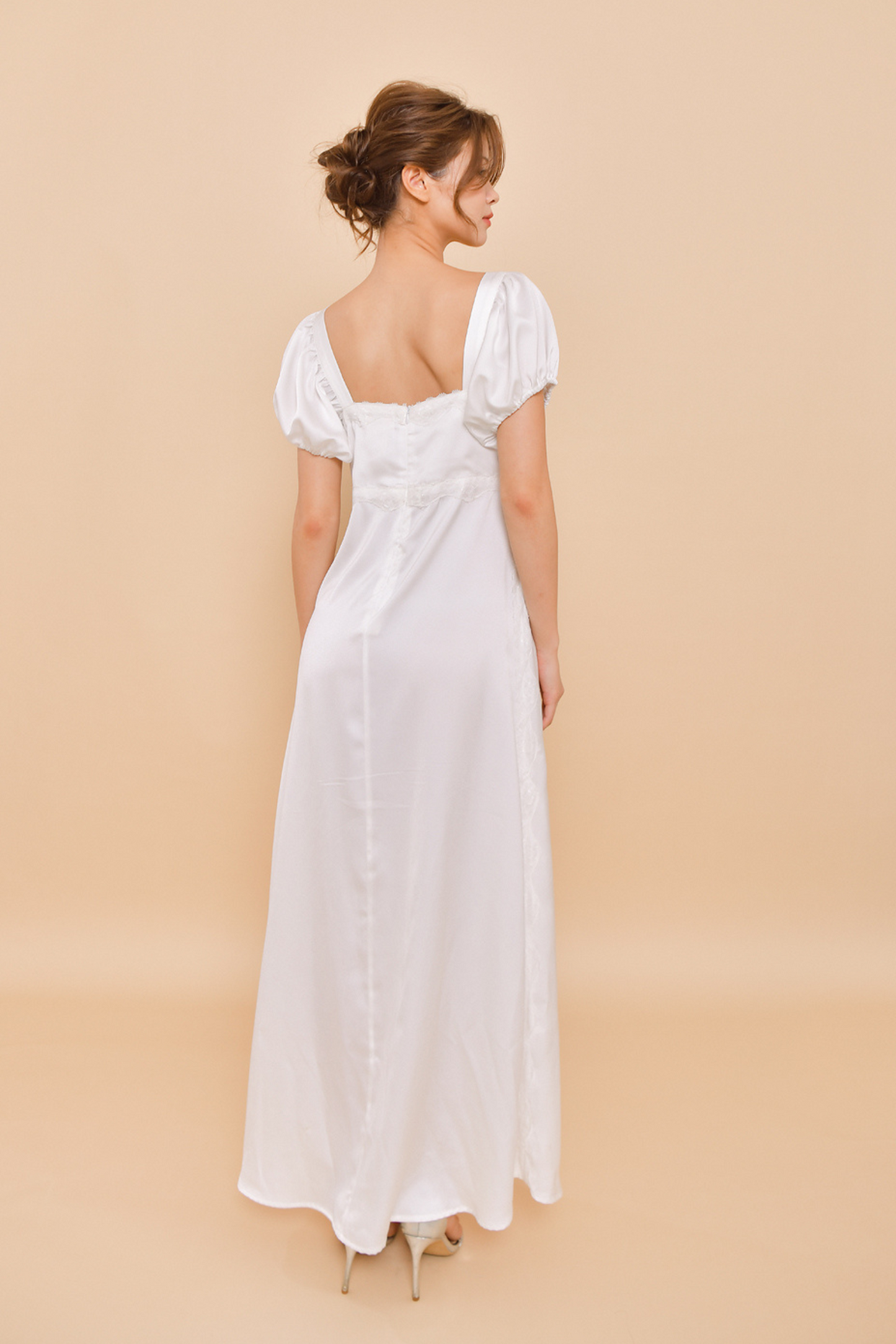 ROBYN Empire Waist Silk Vintage Wedding Dress