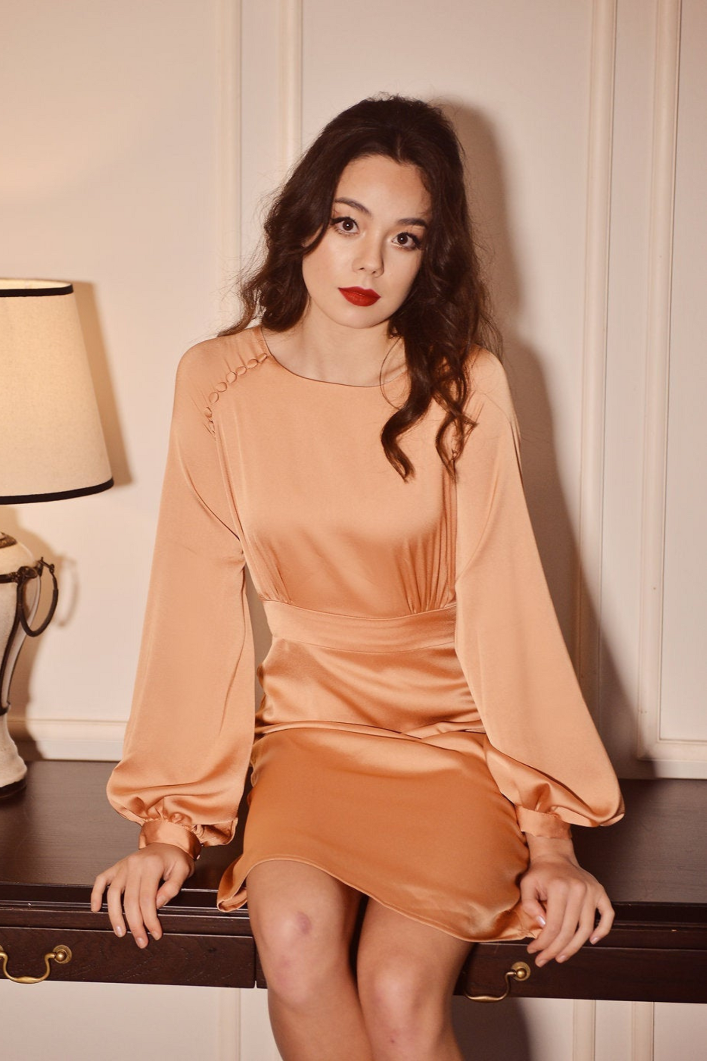 KIKI Short Silk Dress
