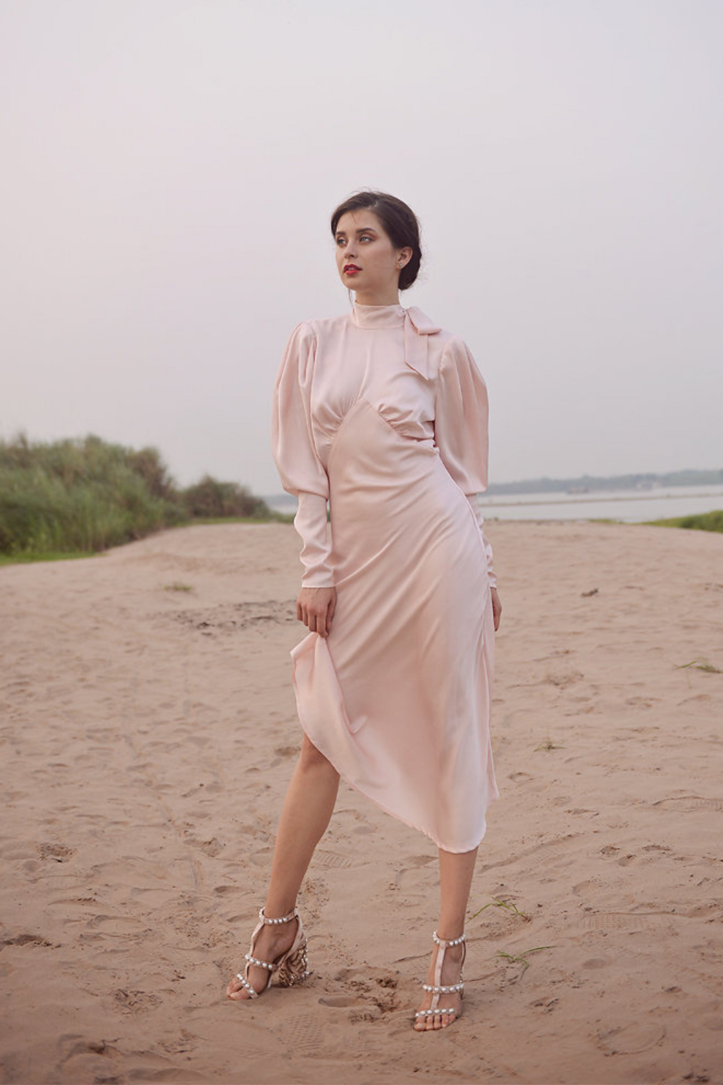 JESSABELLE Silk Midi Dress