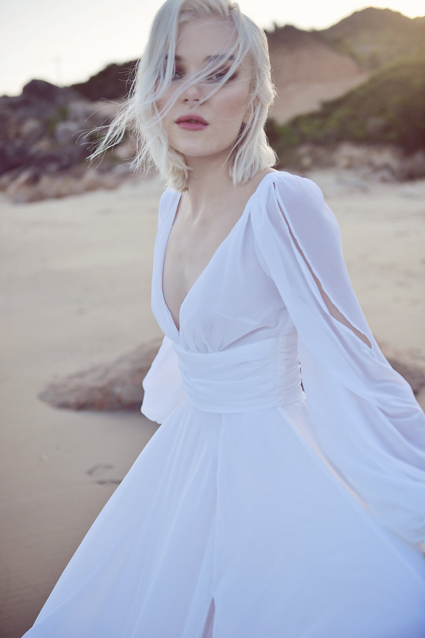 TARA Silk Wedding Gown