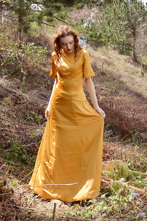 Silk Gown - Silk Dress Sleeve - Maxi Silk Dress - Nightgown Silk - Natural Mulberry Silk - Silk Dress - Mulberry Silk Dress