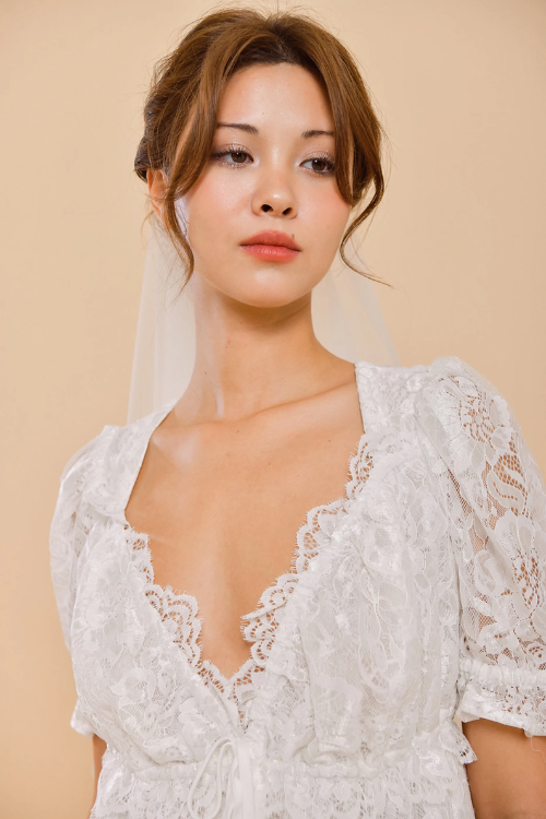 COLETTE Short Lace Wedding Dress