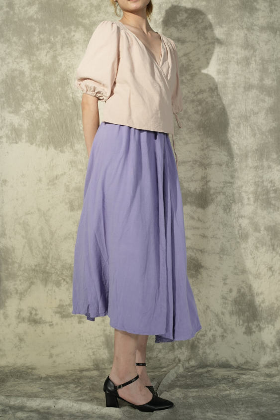 Elbow Sleeve Wrap Shirt- Cream- Like New- Worn Once For Photoshoot