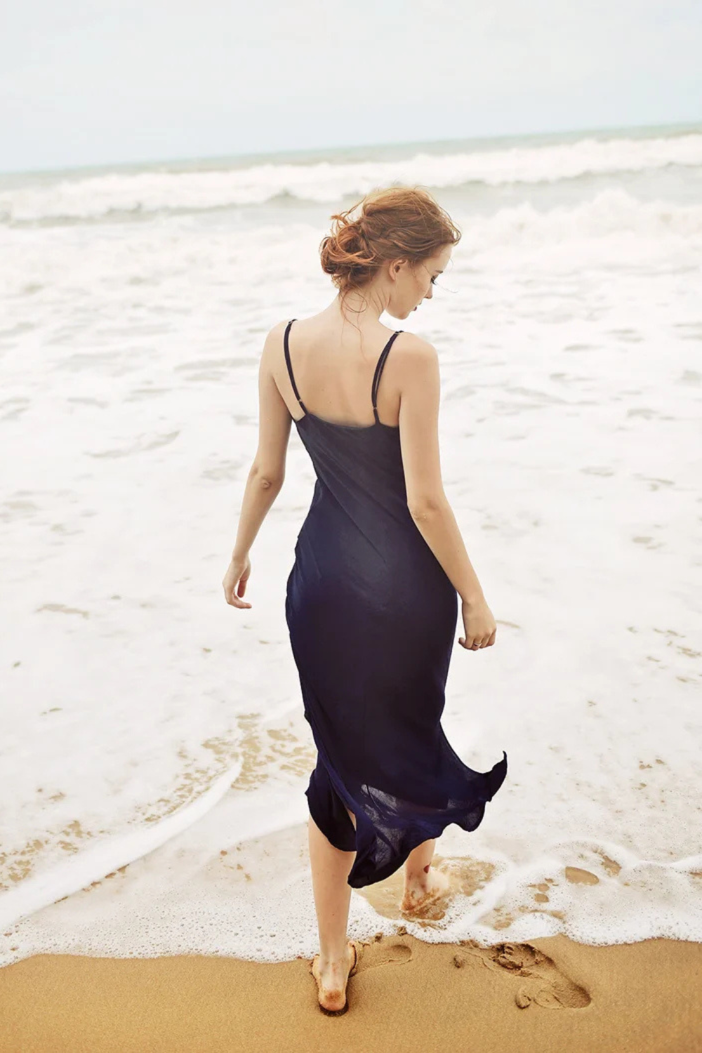 Midi Silk Slip Dress