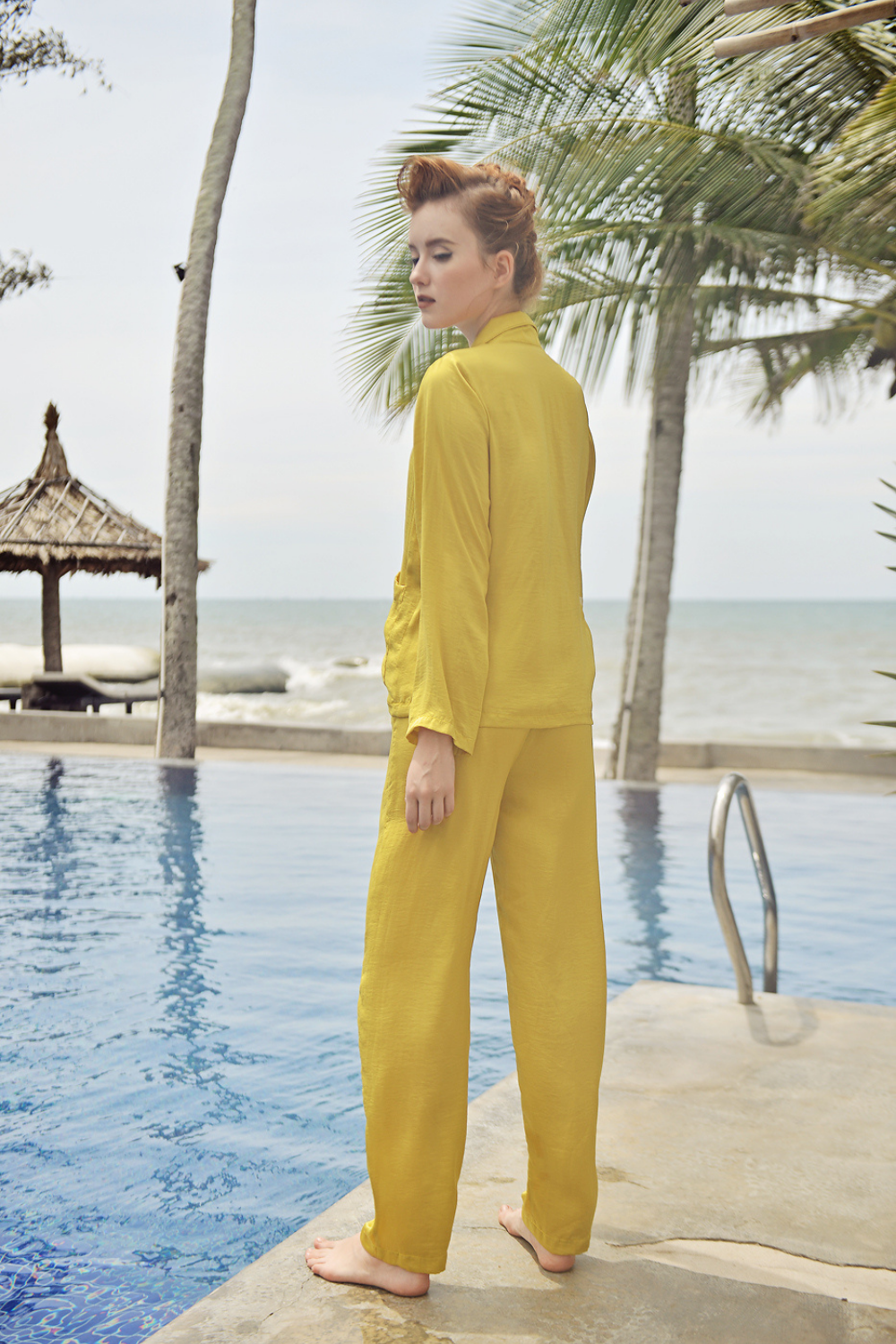 Classic Luxury Sleepwear Silk Pajama Set