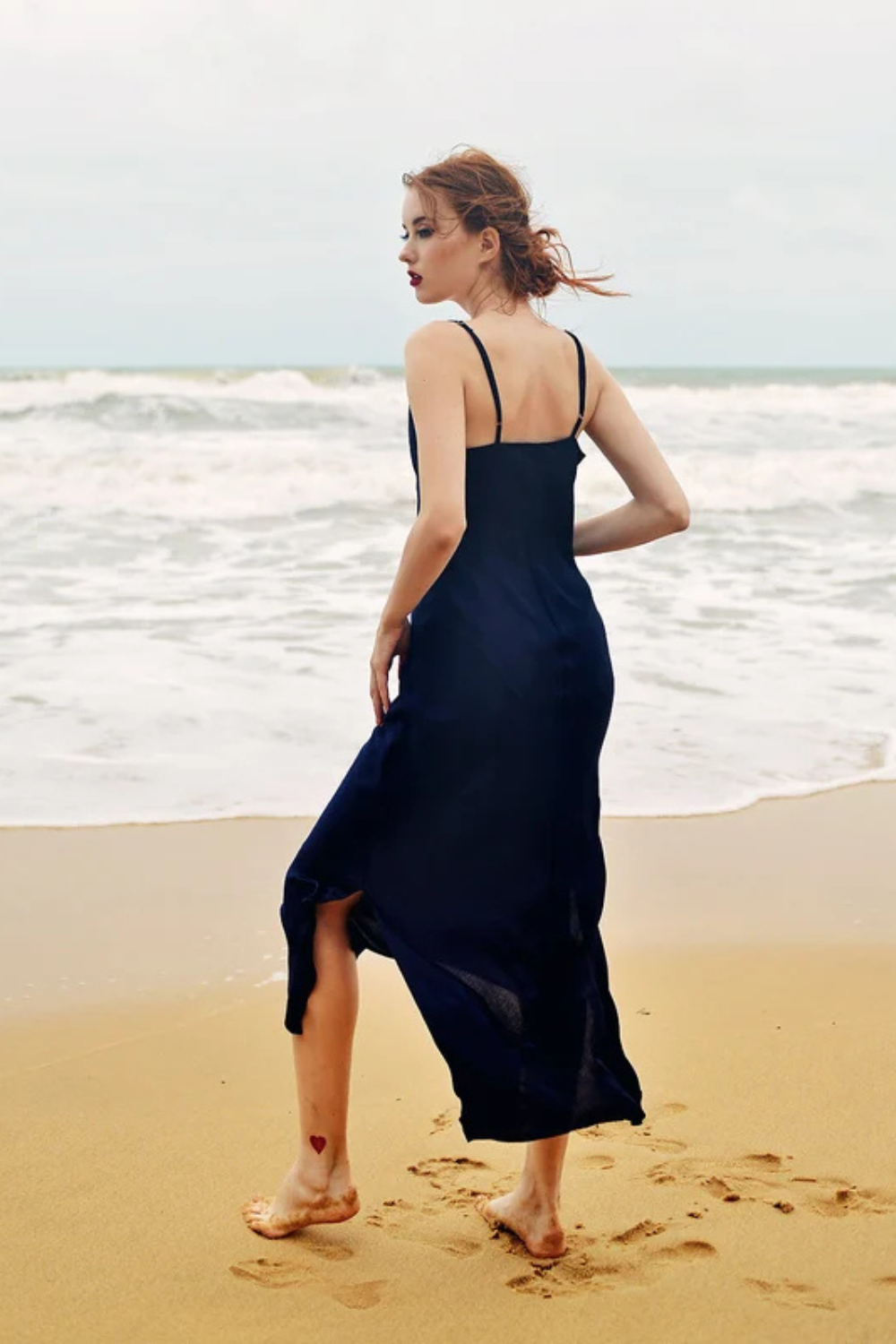 Midi Silk Slip Dress