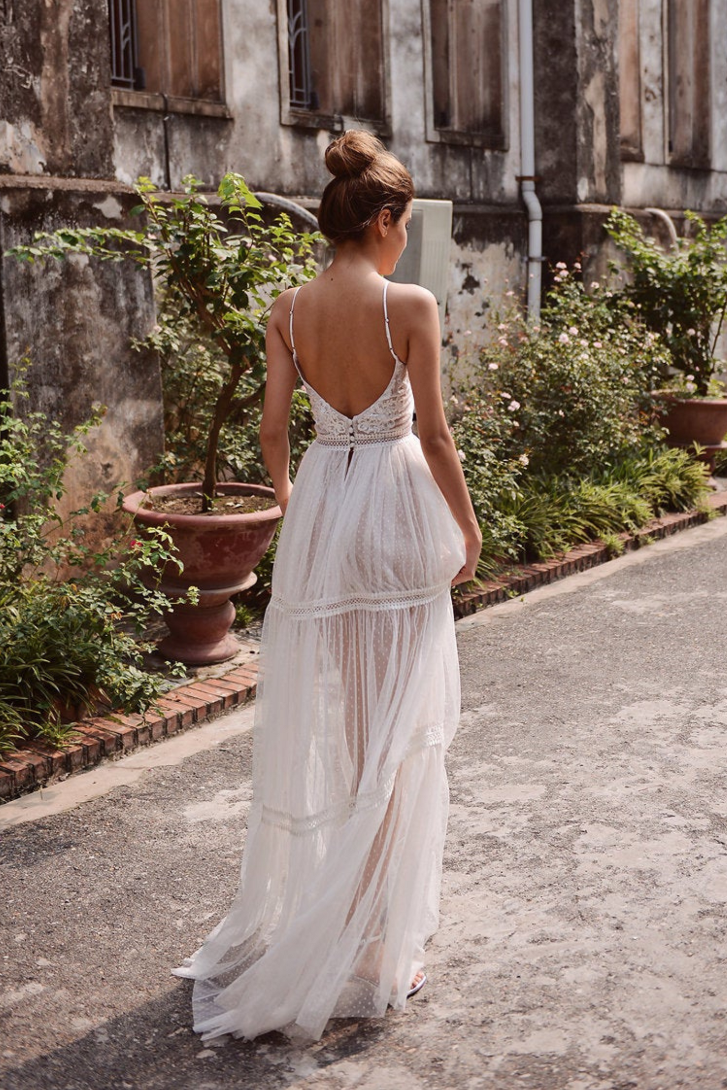KIARA Embellished Low-Back Bridal Gown