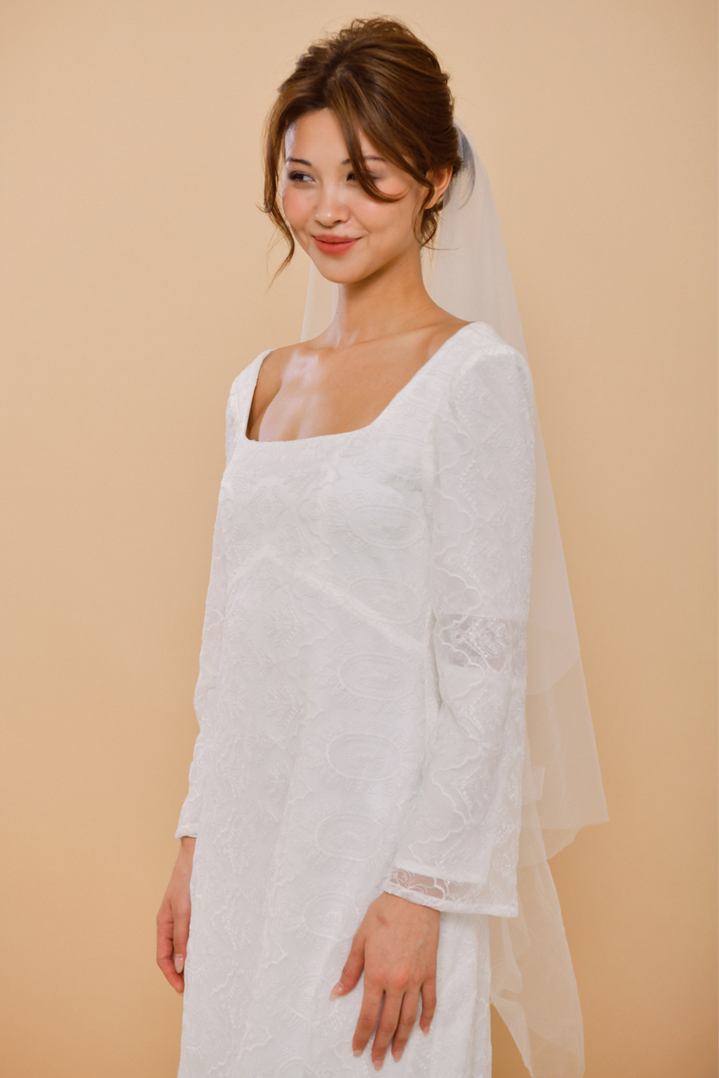 KERRY Lace Bell Sleeve Wedding Dress