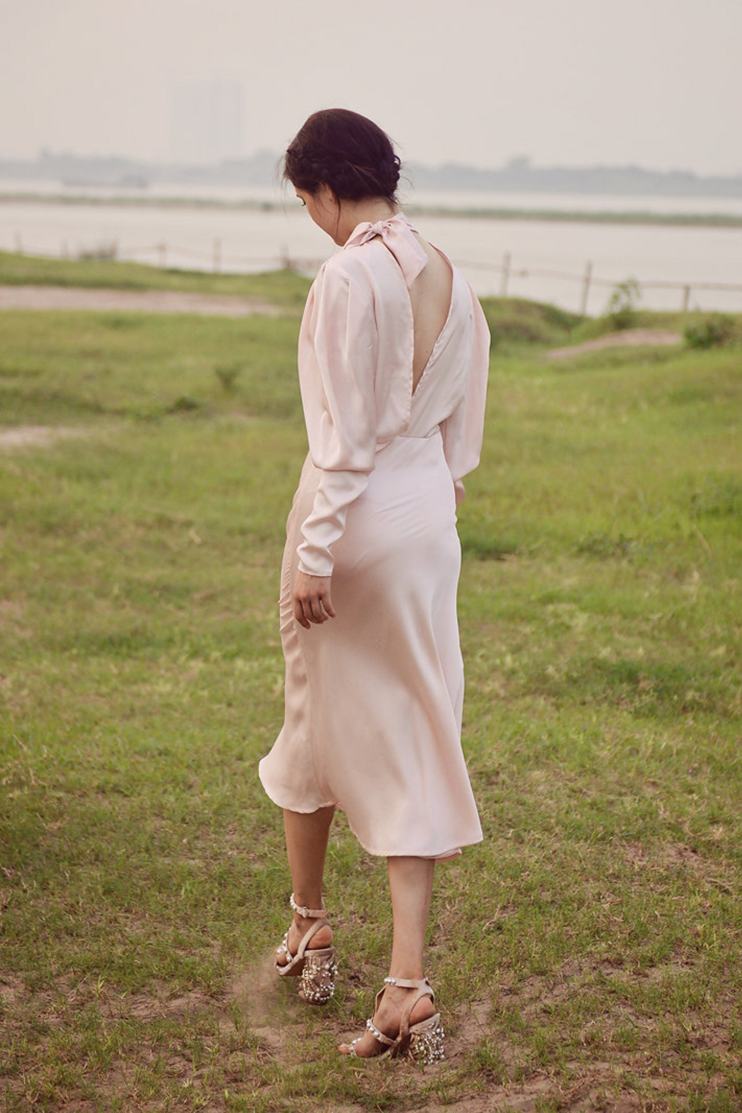 JESSABELLE Silk Midi Dress