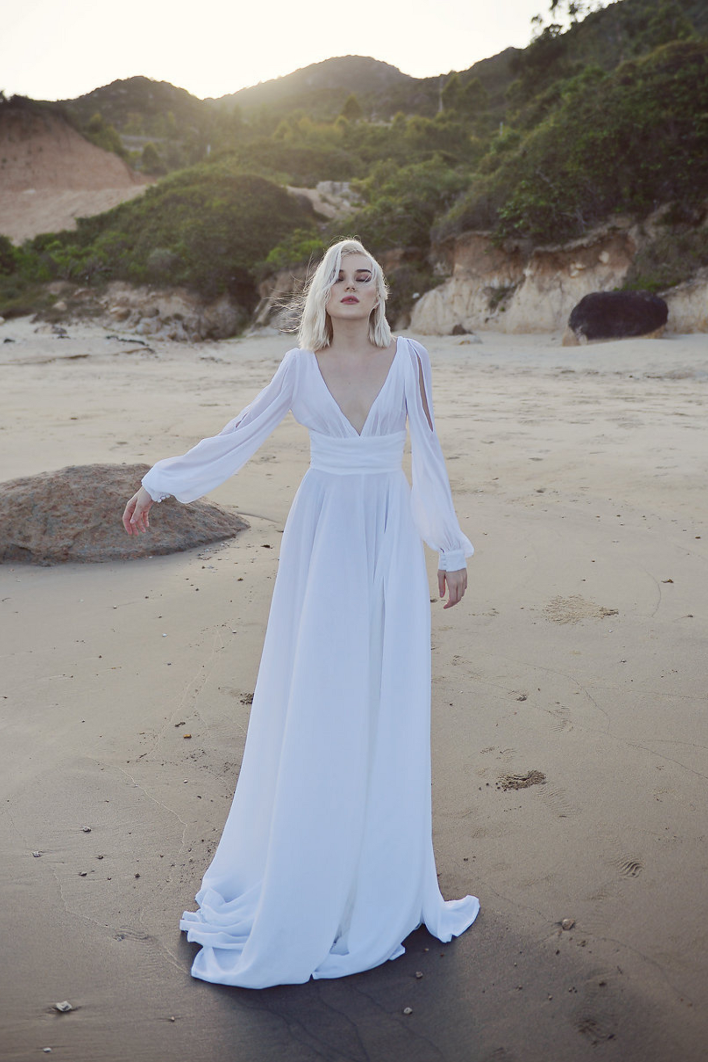 TARA Silk Wedding Gown