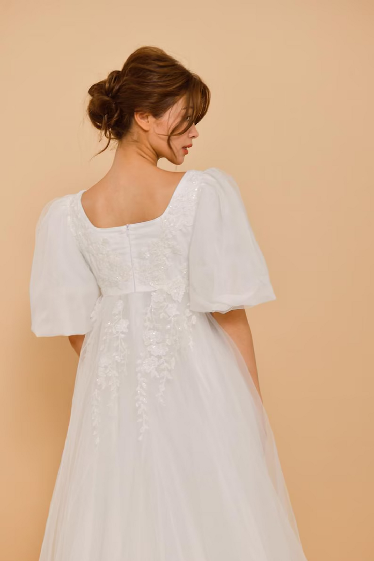 EMMELINE Boho Silk Wedding Gown