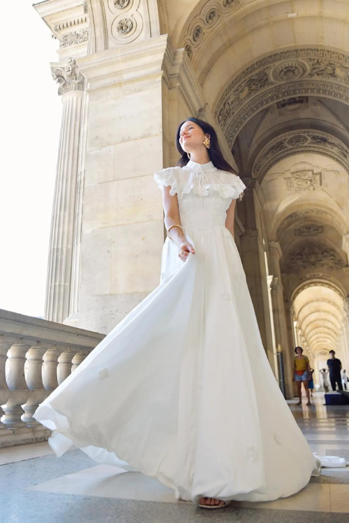 Aveline Bridal Gown with Cape