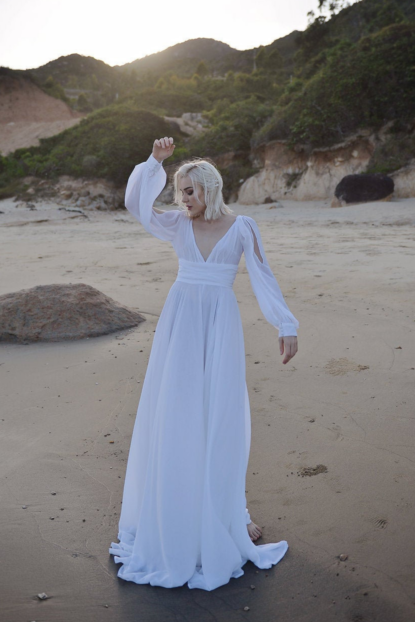 TARA Silk Wedding Gown