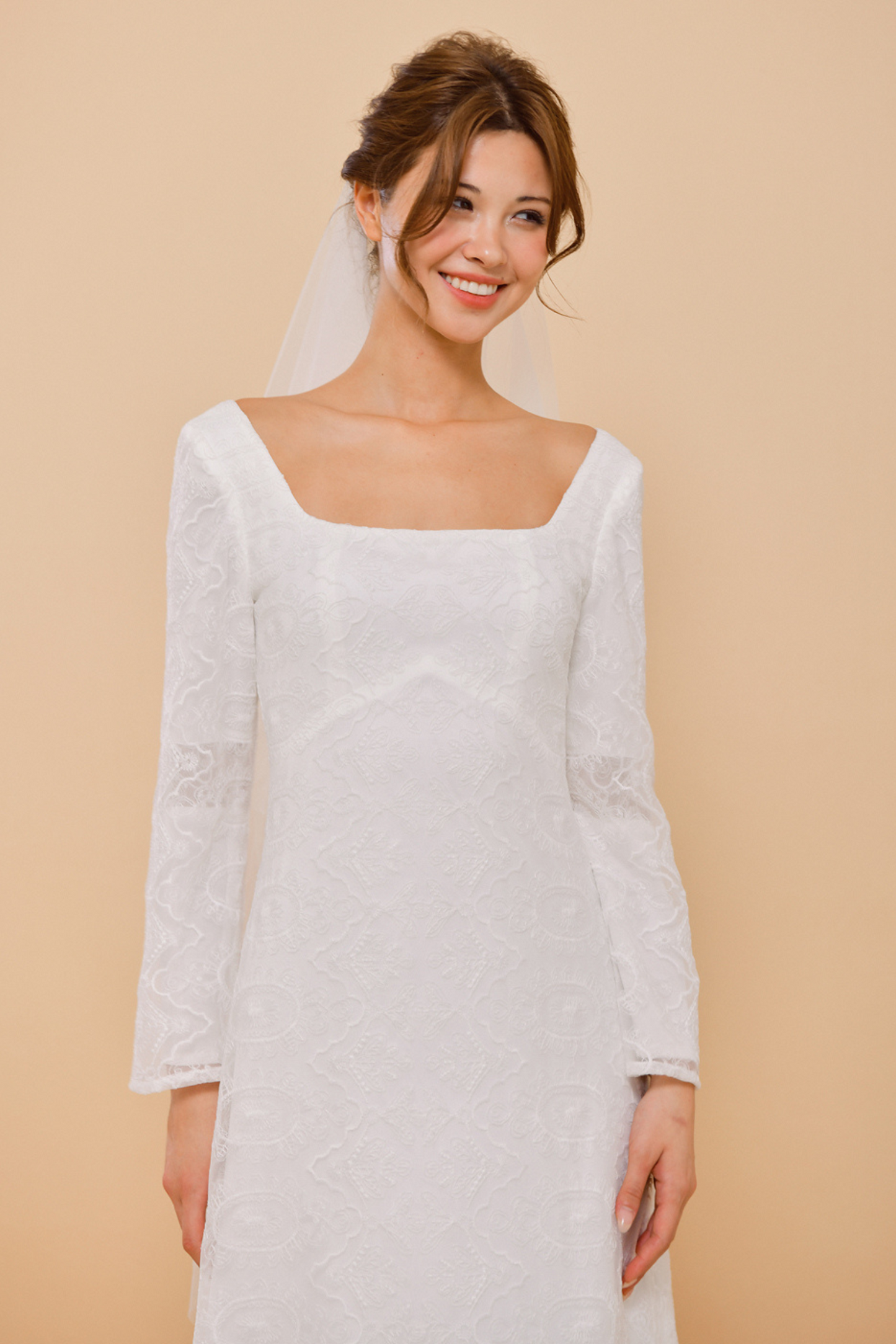 KERRY Lace Bell Sleeve Wedding Dress