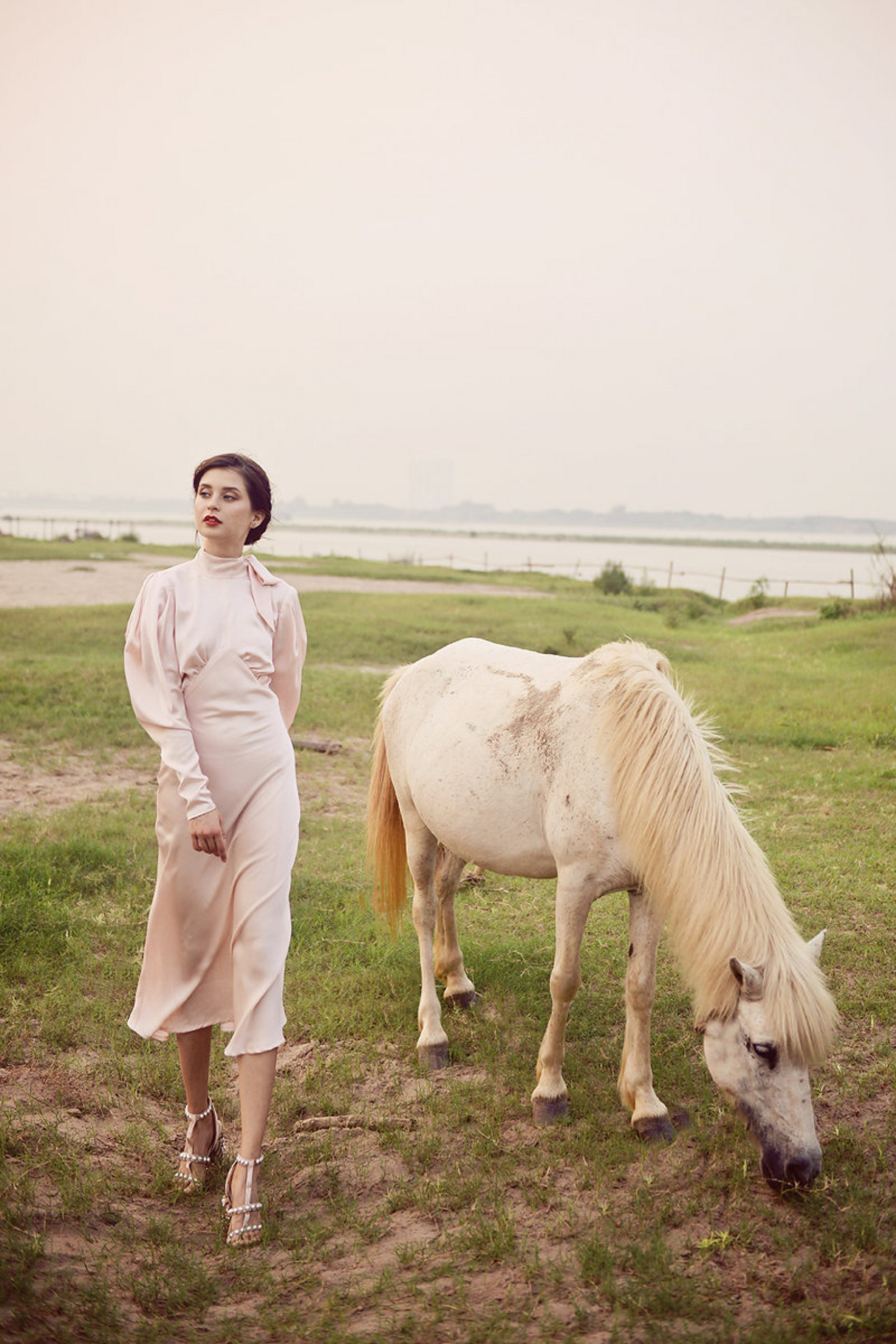JESSABELLE Silk Midi Dress