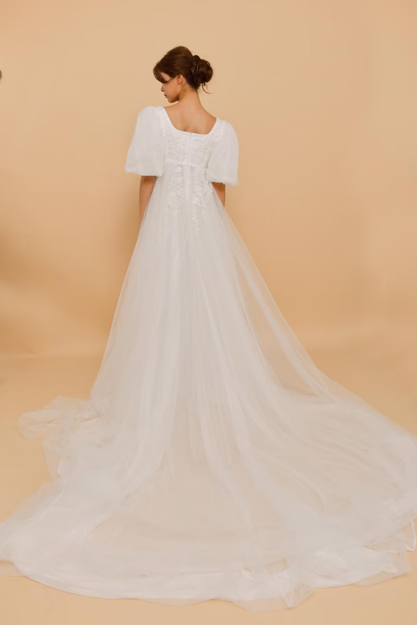 EMMELINE Boho Silk Wedding Gown