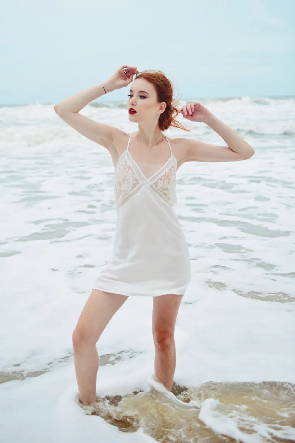 Lace Bridal Silk Slip Women