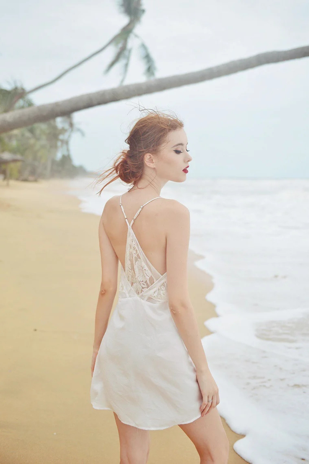Lace Bridal Silk Slip Women