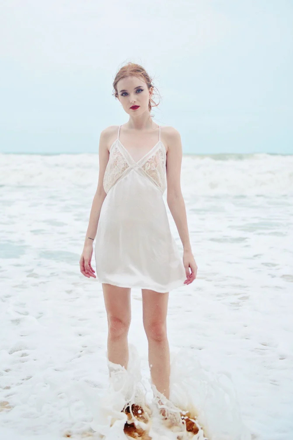 Lace Bridal Silk Slip Women