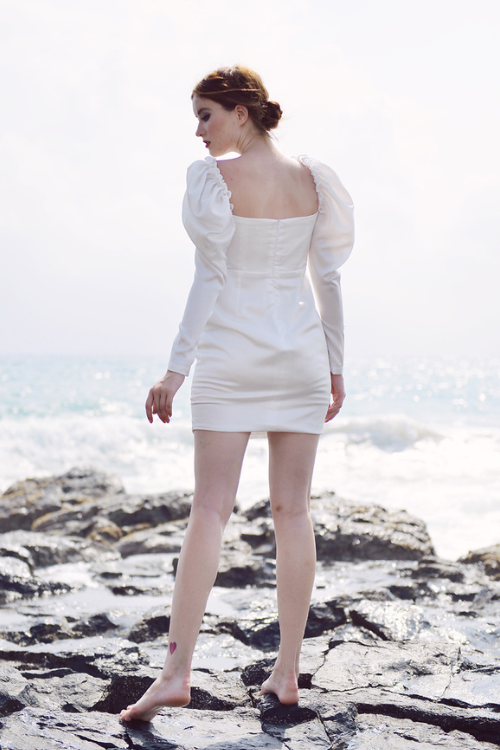 Silk Dress Mini - Women White Silk Dress - Prom Silk Dress - Silk Dress - Mulberry Silk Dress