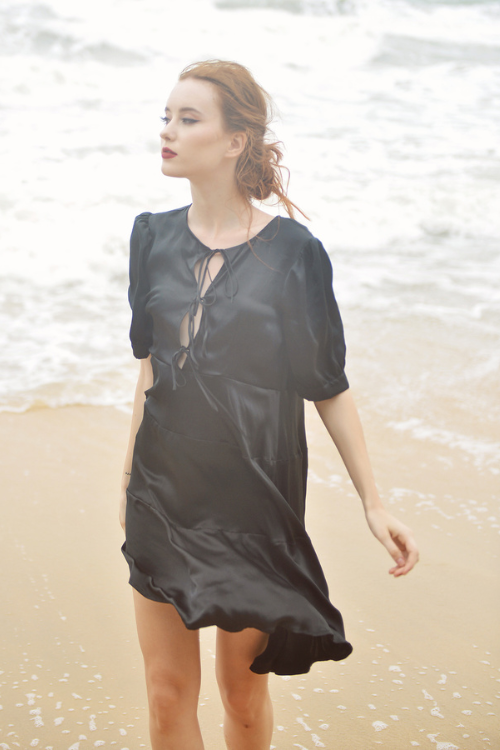 Black Silk Slip Dress - Pure Silk Dress - Women Silk Midi Dress - Mulberry Silk Dress - Silk Dress