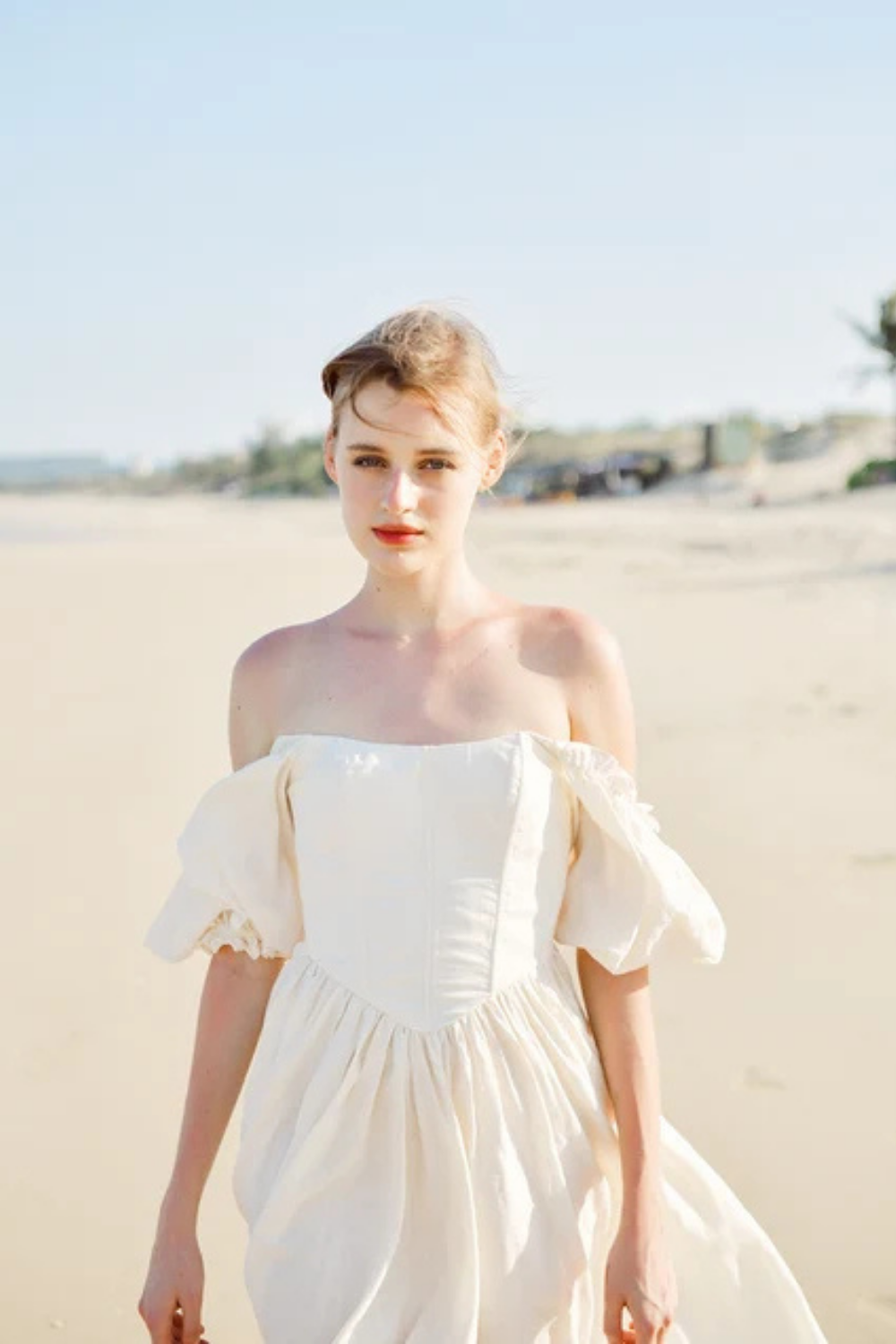 Liliana Linen Corset Dress - Royal Inspired Corset, Regal Aesthetic Garment