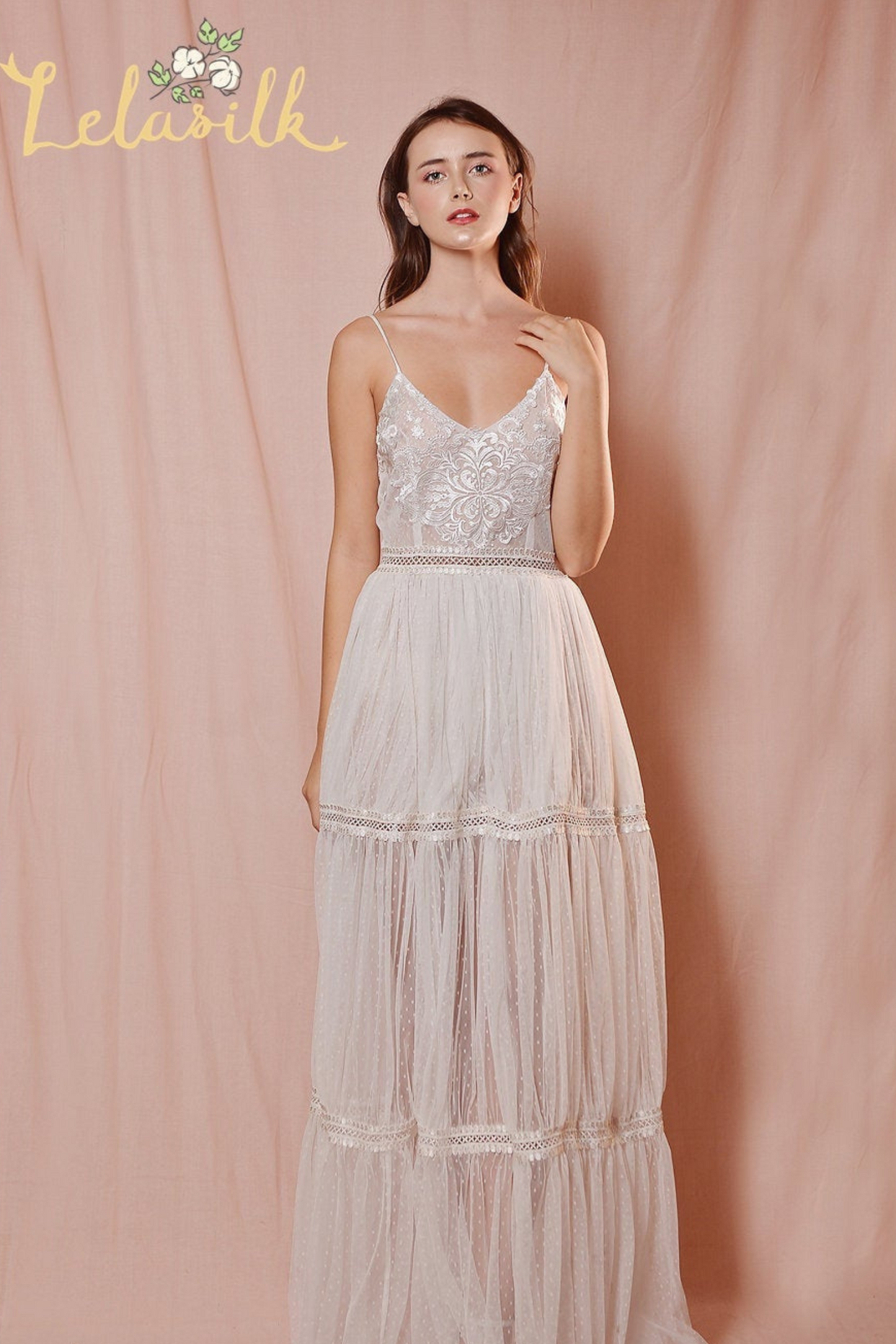 KIARA Embellished Low-Back Bridal Gown