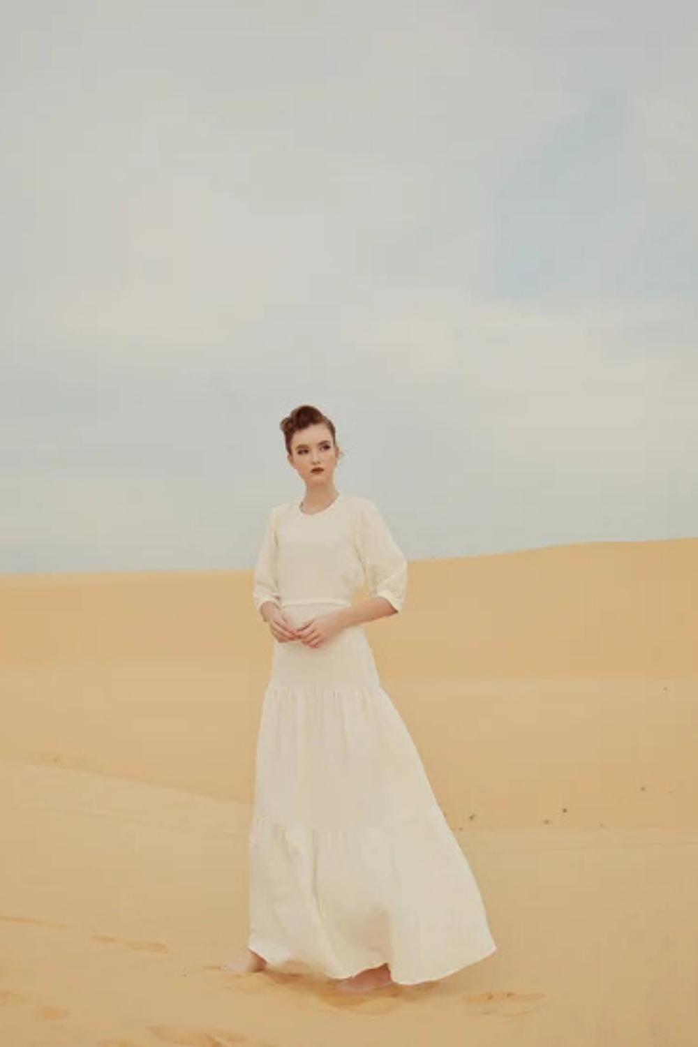 Backless Linen Maxi Dress