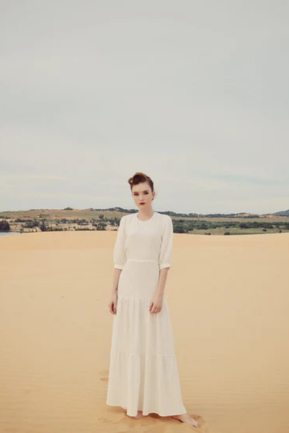 Backless Linen Maxi Dress